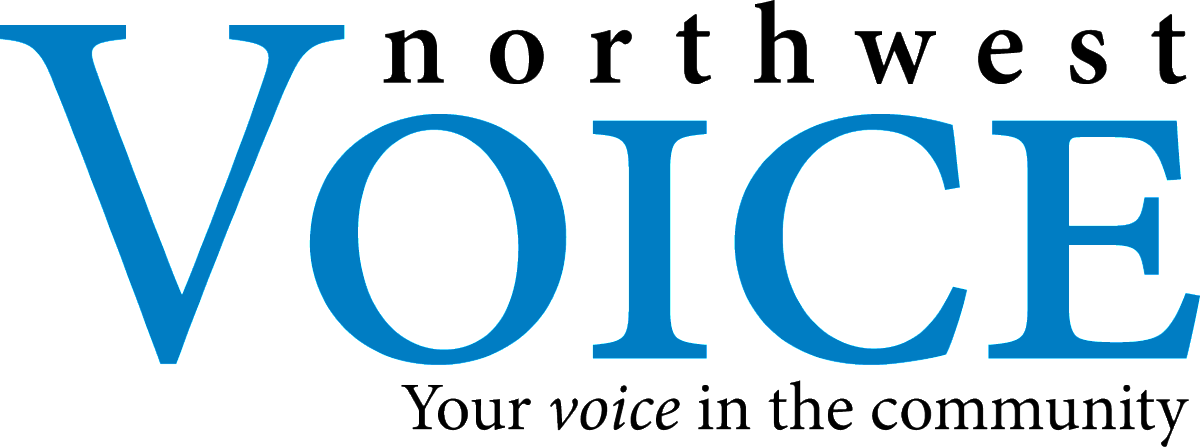 Northwest Voice logo with community-focused tagline.