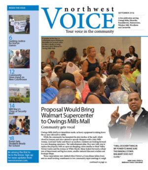 Community meeting about Walmart proposal.